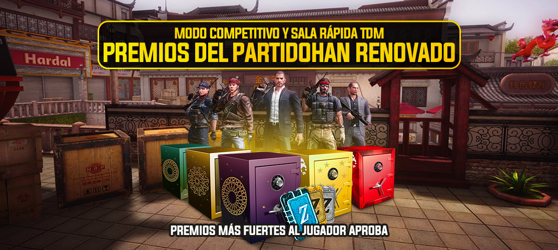 RECOMPENSAS DE TEMPORADA DE FIESTA DE Y MODO COMPETITIVO Y SALA RÁPIDA TDM