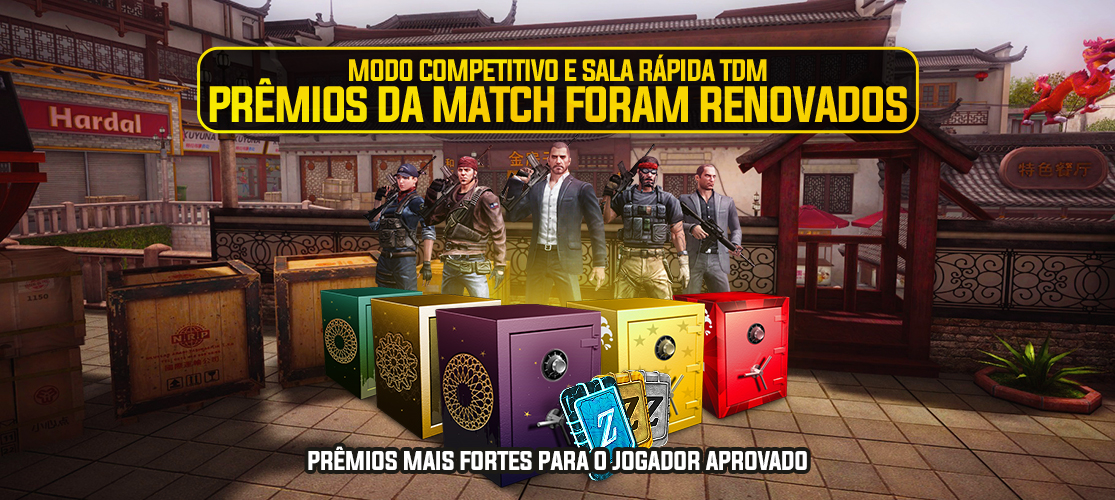 RECOMPENSAS DE TEMPORADA DE FESTA EM MODO COMPETITIVO E SALA RAPIDA TDM