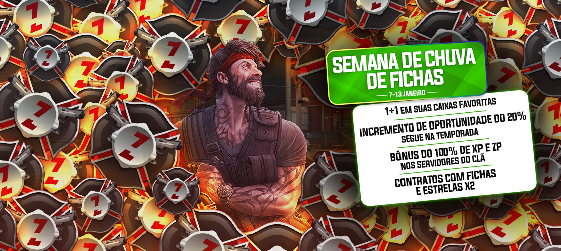 A semana de Chuva de Fichas começou!