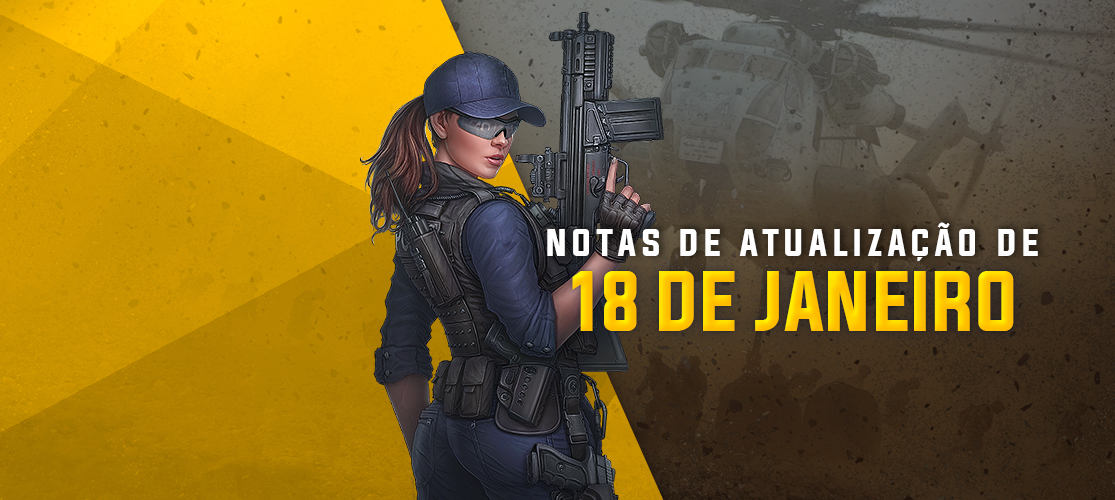 notas de atualização de 18 de janeıro