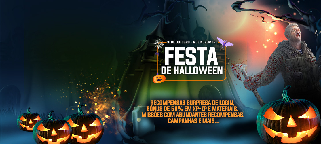 Você está convidado para a festa de Halloween!