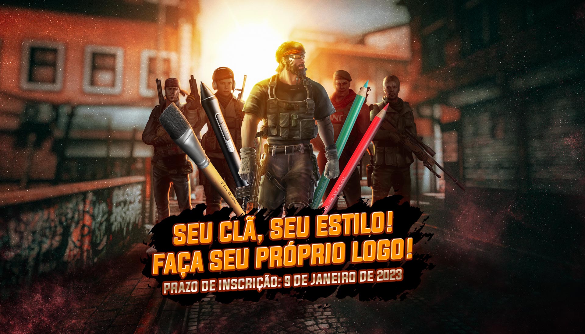 Faça você mesmo o logotipo do seu clã O período começou!