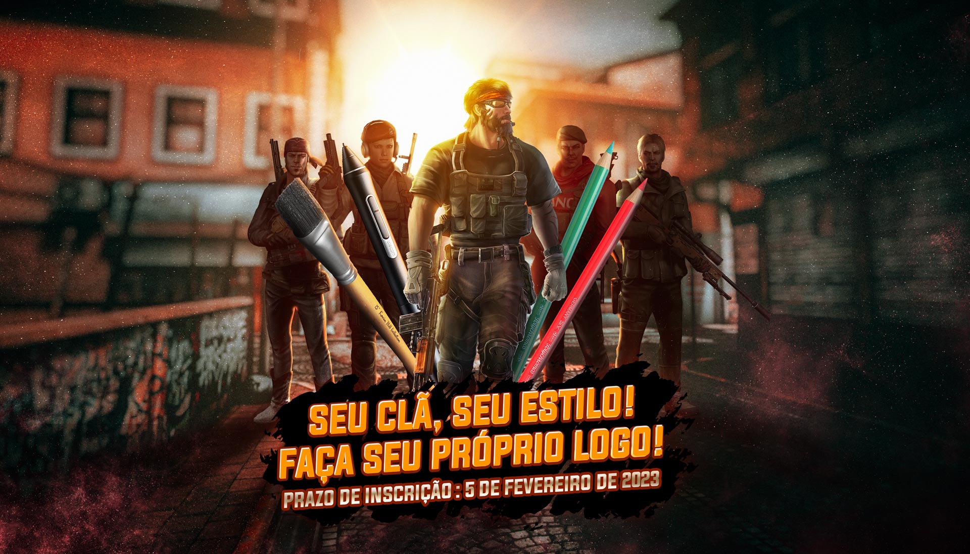 Faça você mesmo o logotipo do seu clã O período começou!