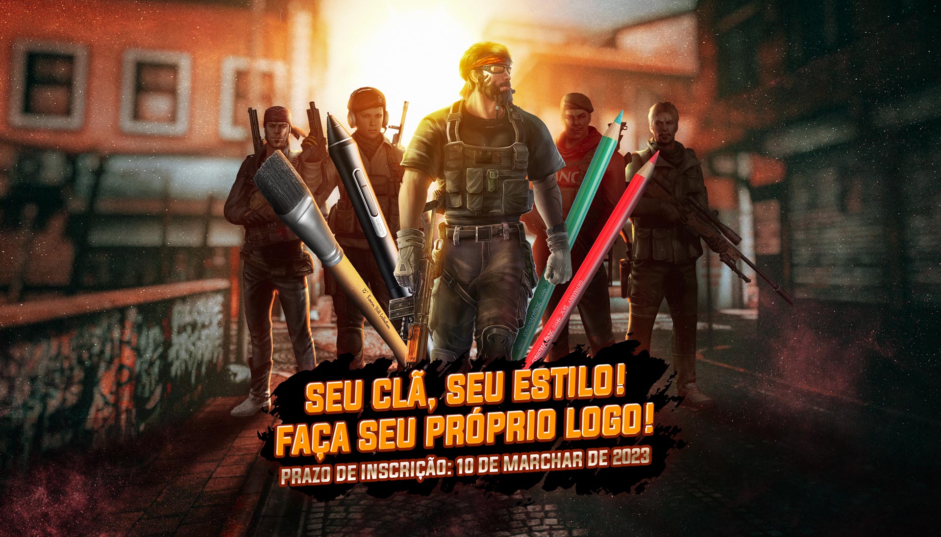 Faça você mesmo o logotipo do seu clã O período começou!