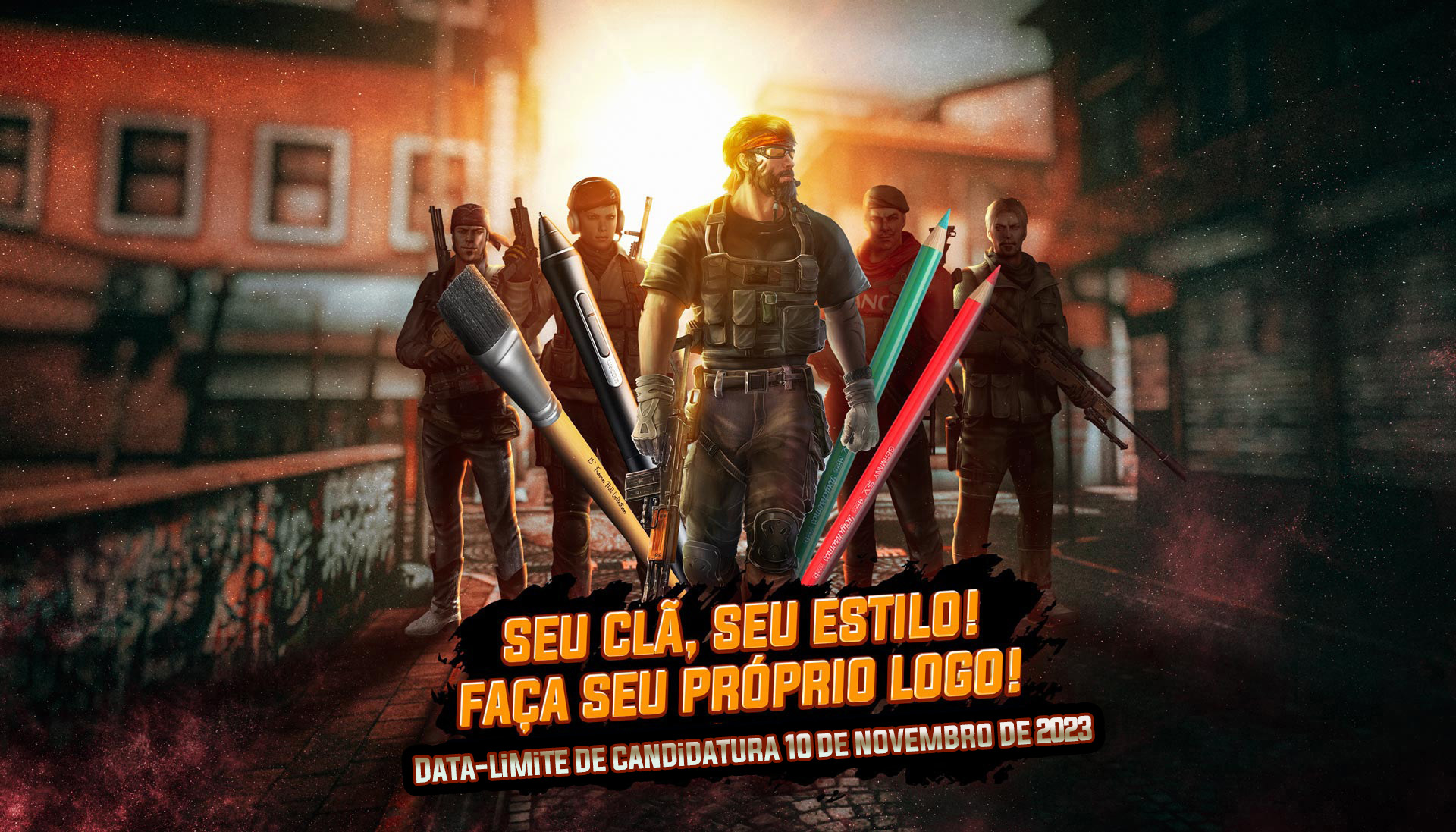 Faça o seu próprio logotipo do clã O período começou!